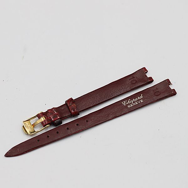 1 иен хорошая вещь Chopard оригинальный ремень кожаный ремень wine red цвет 9mm для женские наручные часы для TCY 3797000 4NBG2