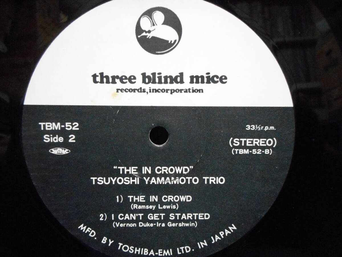 LP◆山本剛トリオ TSUYOSHI YAMAMOTO TRIO「ジ・イン・クラウド(ライヴ・アット・ミスティ) THE IN CROWD」スリーブラインドマイス TBM-52の画像4