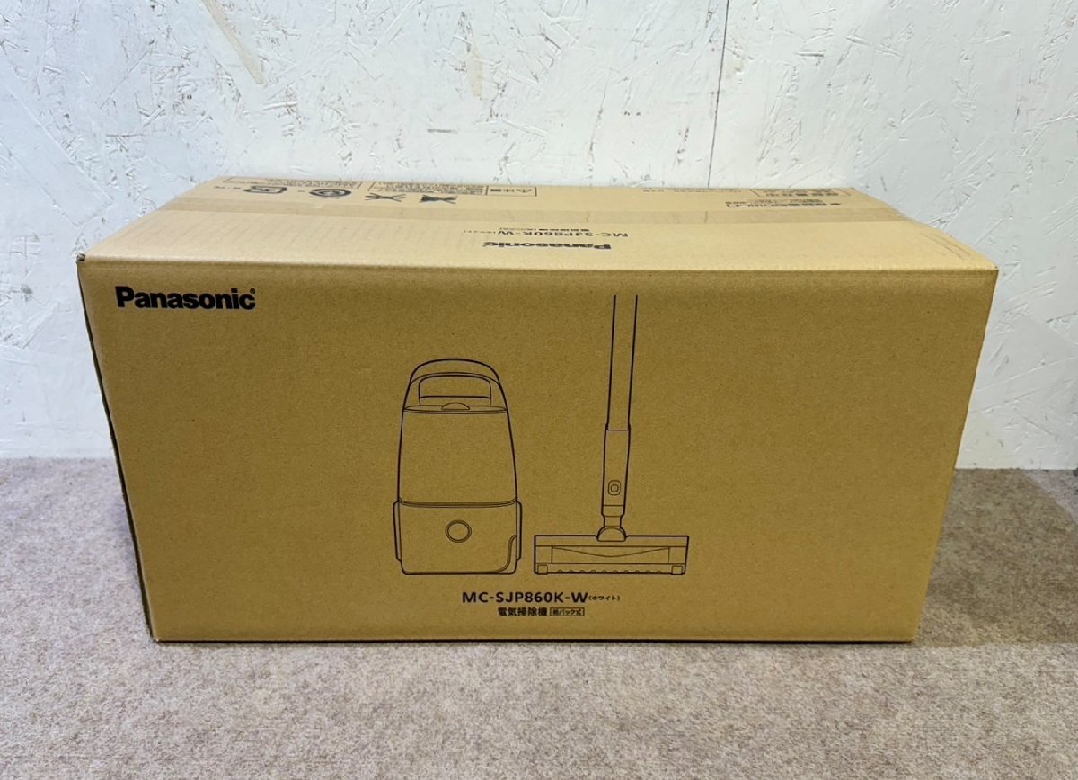 新品未開封 Panasonic/パナソニック Jコンセプト 紙パック式 キャニスター 掃除機 MC-JP860K-W ホワイト 軽量 集じん容量：1.2Lの画像1