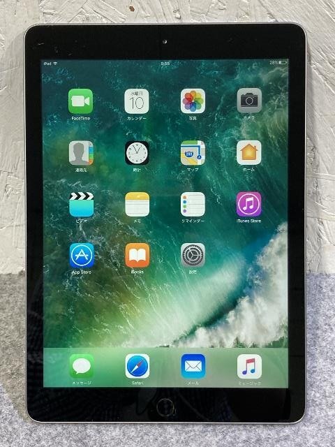 ジャンク品 Apple iPad 9.7インチ 第5世代 Wi-Fiモデル 32GB MP2F2J/A スペースグレイ A1822 指紋認証 Retinaディスプレイ搭載/37