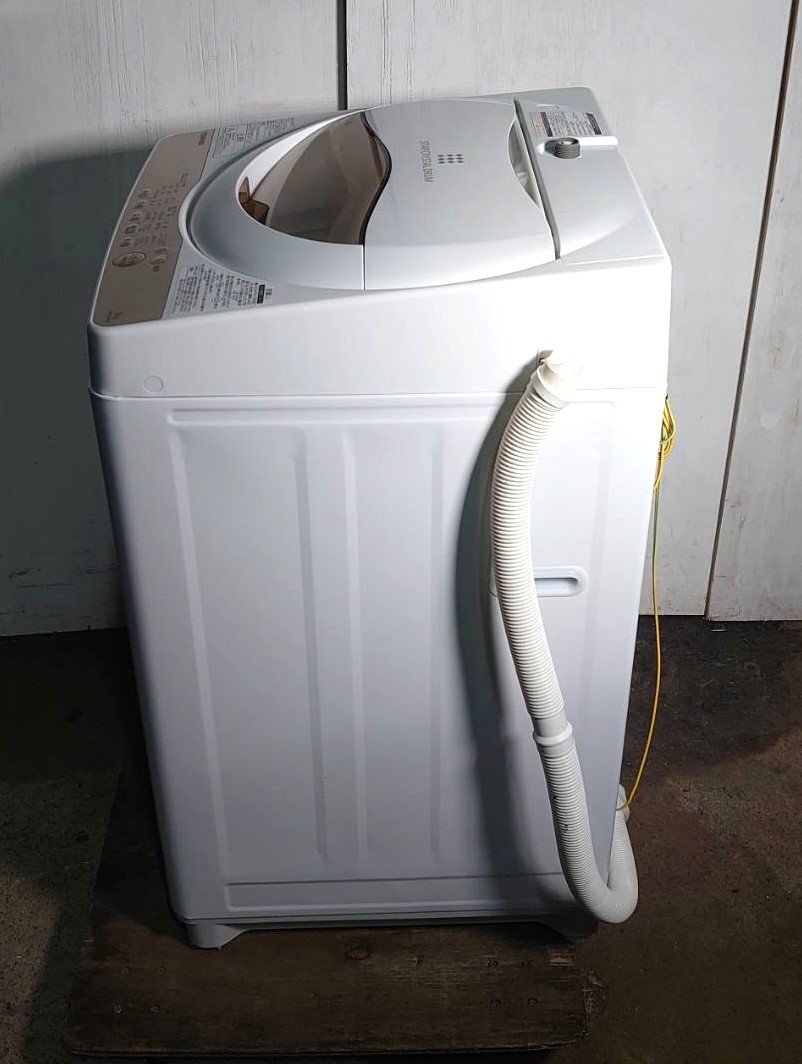 【大阪/岸和田発 格安自社便】TOSHIBA/東芝 全自動洗濯機 AW-5G8 5kg 浸透パワフル洗浄 Wセンサー 2020年製の画像3