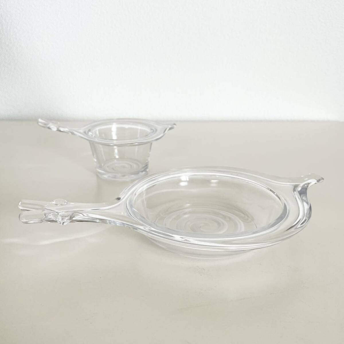カタツムリ ガラス デザート皿 プレート 小鉢 2個セットの画像4