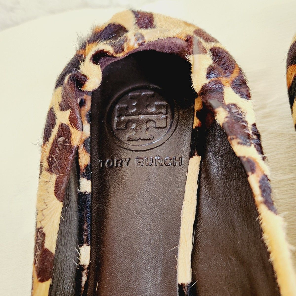TORY BURCH トリーバーチ レオパード ヒョウ柄 ハラコ バレエ TORY BURCH トリーバーチ レオパード ヒョウ柄 ハラコ バレエ