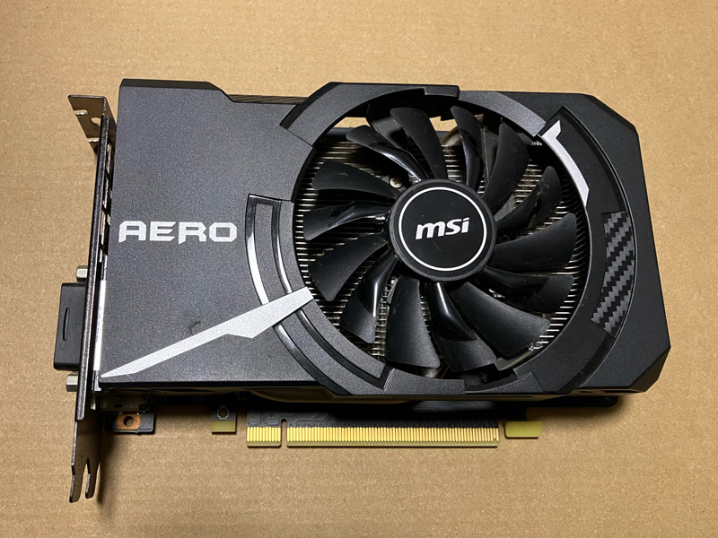 【通電確認済】MSI グラフィックスカード GEFORCE GTX 1060 AERO ITX 6G OC＜07＞の画像1