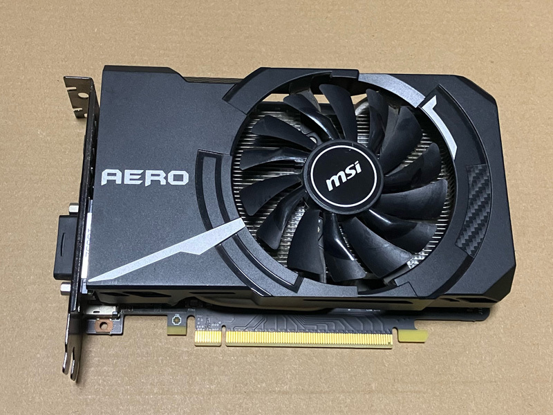 【通電確認済】MSI グラフィックスカード GEFORCE GTX 1060 AERO ITX 6G OC＜15＞の画像1