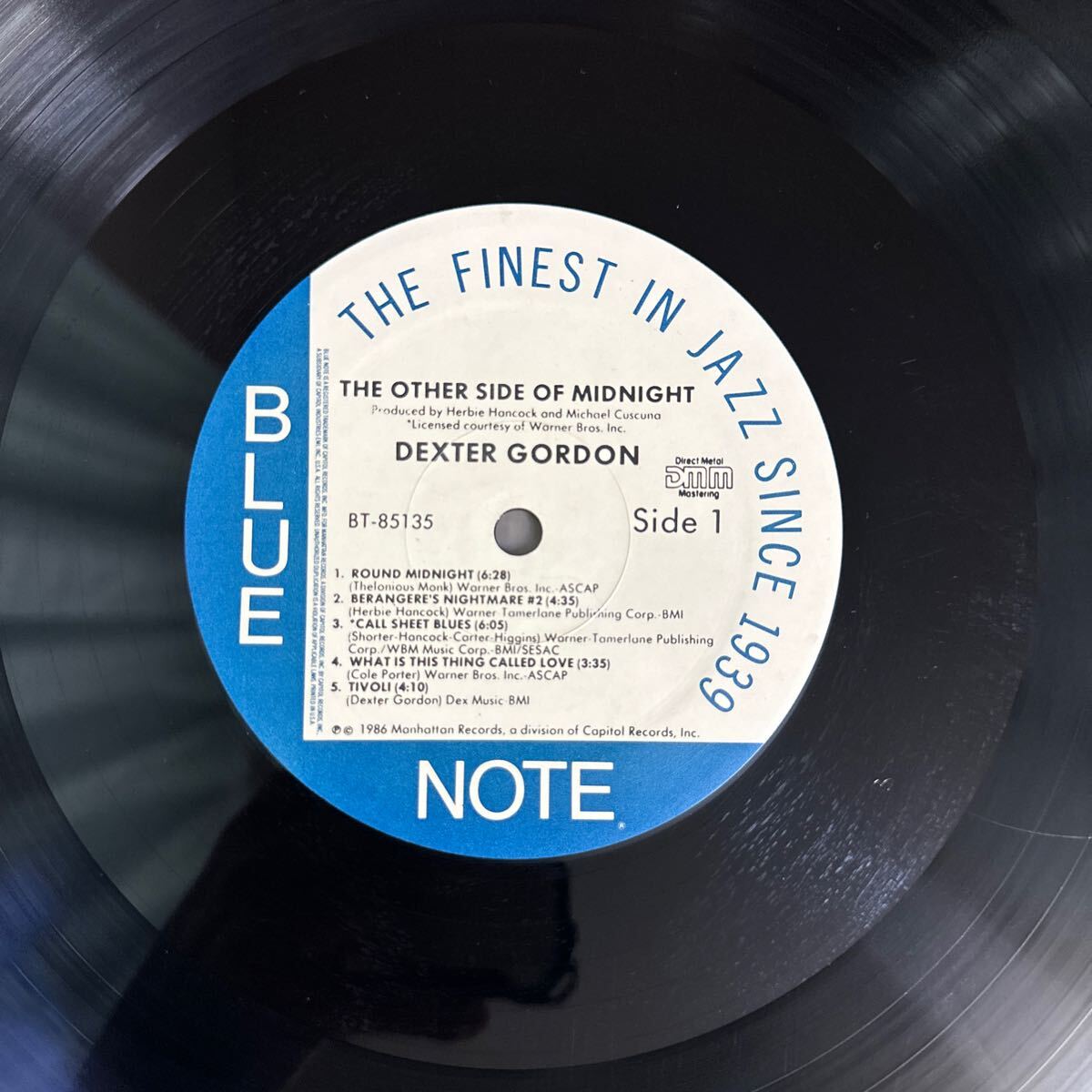 【LP】DEXTER GORDON THE OTHER SIDE OF ROUND MIDNIGHT (1986) BLUE NOTE_画像7