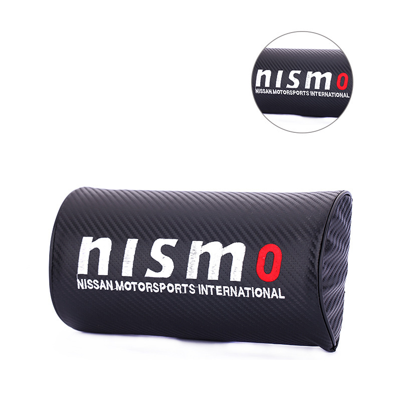 nismo カーボン調 ネックパッド 刺繍ロゴ 2個セット_画像1