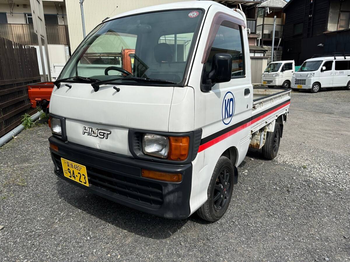 平成10年 S100P ハイゼットトラック 5F エアコン 重ステ 手動窓 車検令和7年８月 売り切り! の画像1