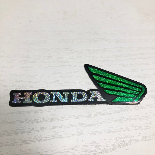 1点 ホンダ Honda カブ ウィング ステッカー ラメ入り 右向き バイク 車　S70_画像1