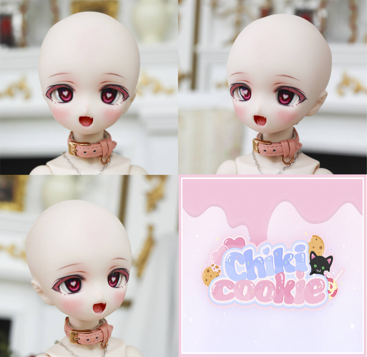 【Chiki&Cookie】 DDH-01 セミホワイト肌 カスタムヘッド＋アイ ②の画像5