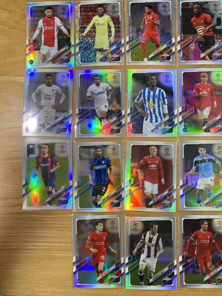 2020-21 Topps Chrome UEFA champions league refractor insert リフラクター インサート まとめ売り 29枚 ronaldo delpiero van dijk の画像5