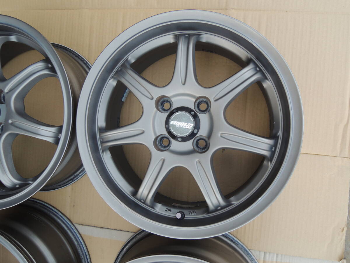 エーテック ファイナルスピード改 アルミホイール ４本 中古 15×6.0Ｊ オフ+50 4Ｈ × ＰＣＤ 100ｐ パブ６５パイの画像4