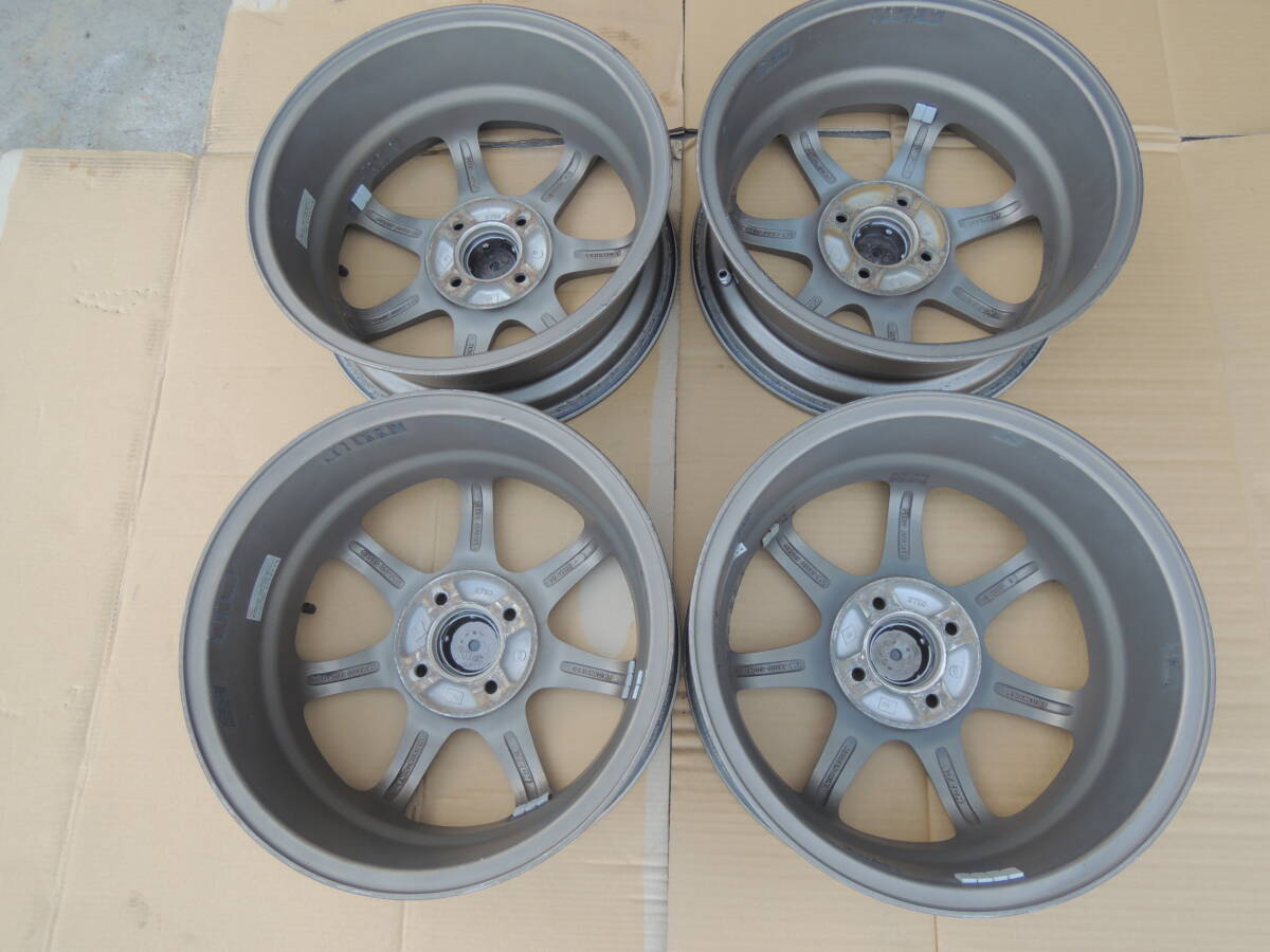 エーテック ファイナルスピード改 アルミホイール ４本 中古 15×6.0Ｊ オフ+50 4Ｈ × ＰＣＤ 100ｐ パブ６５パイの画像6