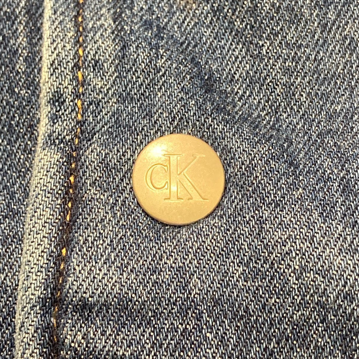 Calvin Klein jeans カルバンクラインジーンズ スケーターデニムジャケット M コーチジャケット 定価44000円_画像7