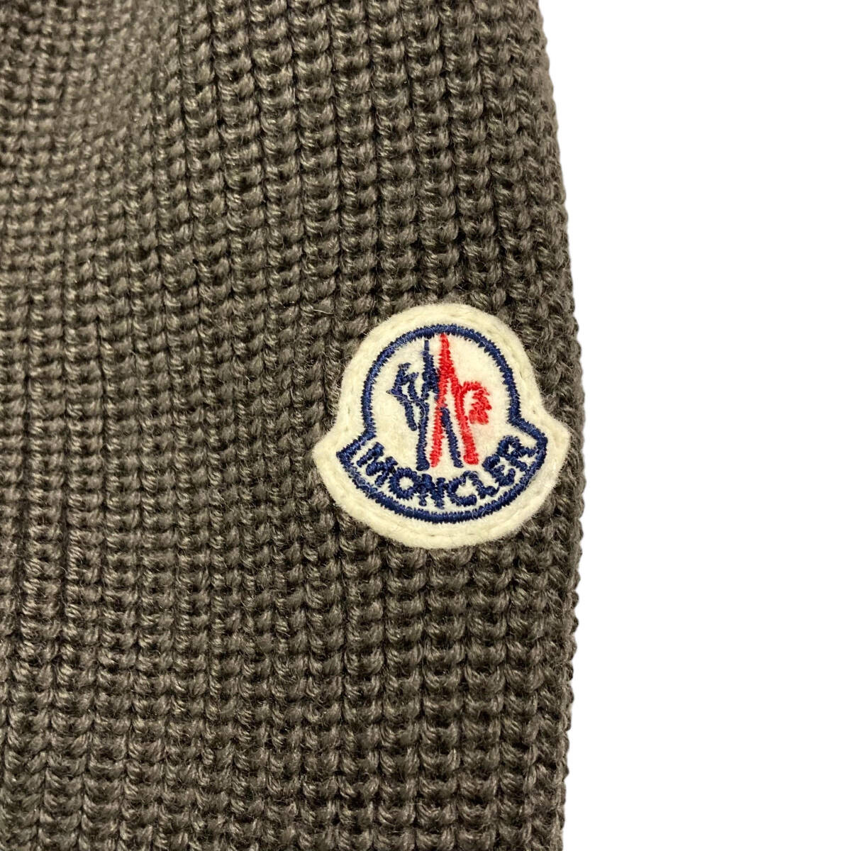 [ used ]lMONCLER Moncler MAGLIONE TRICOT CARDIGAN front down switch knitted jacket XL men's 
