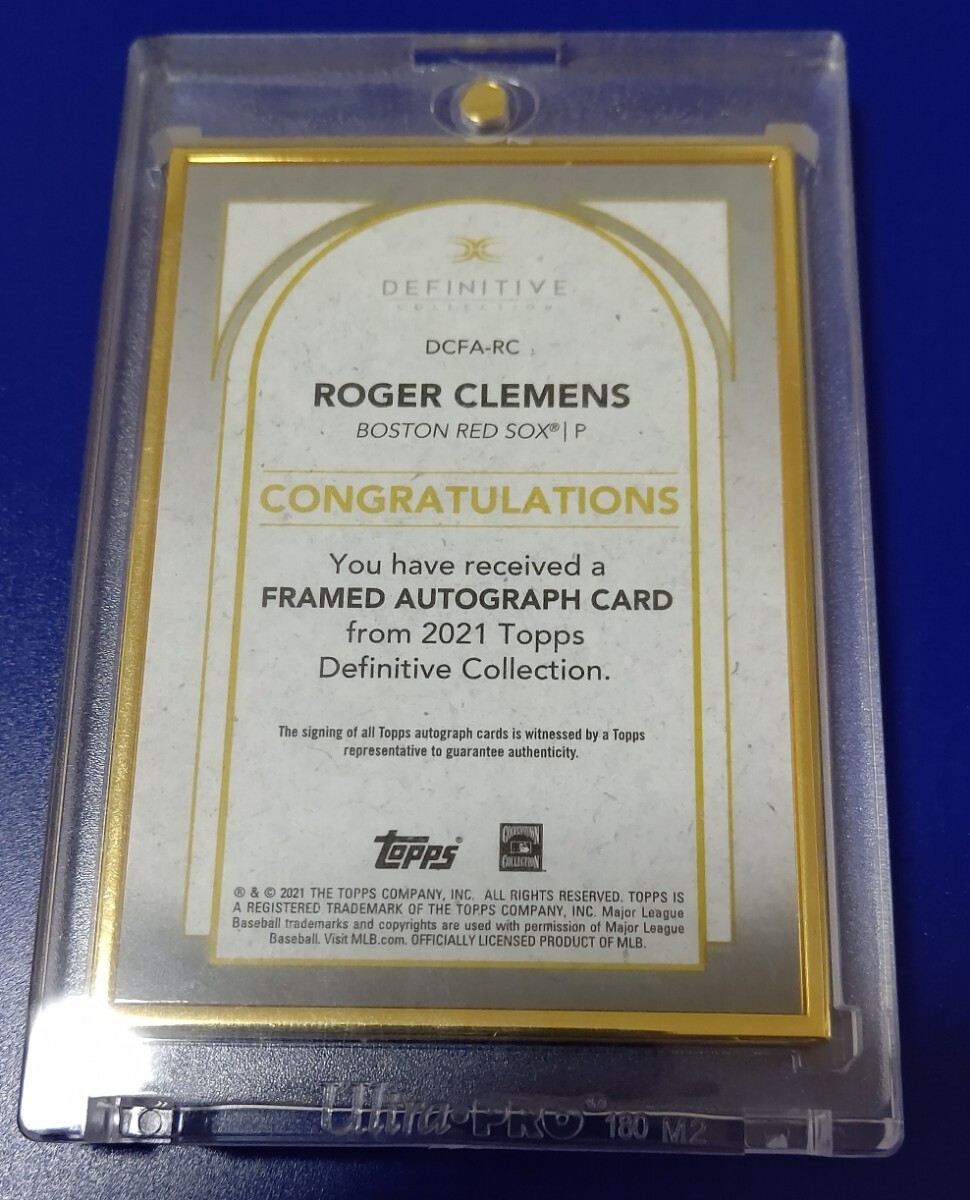 Topps Definitive Roger Clemens auto ロジャー クレメンス 直筆サインカード 10枚_画像2