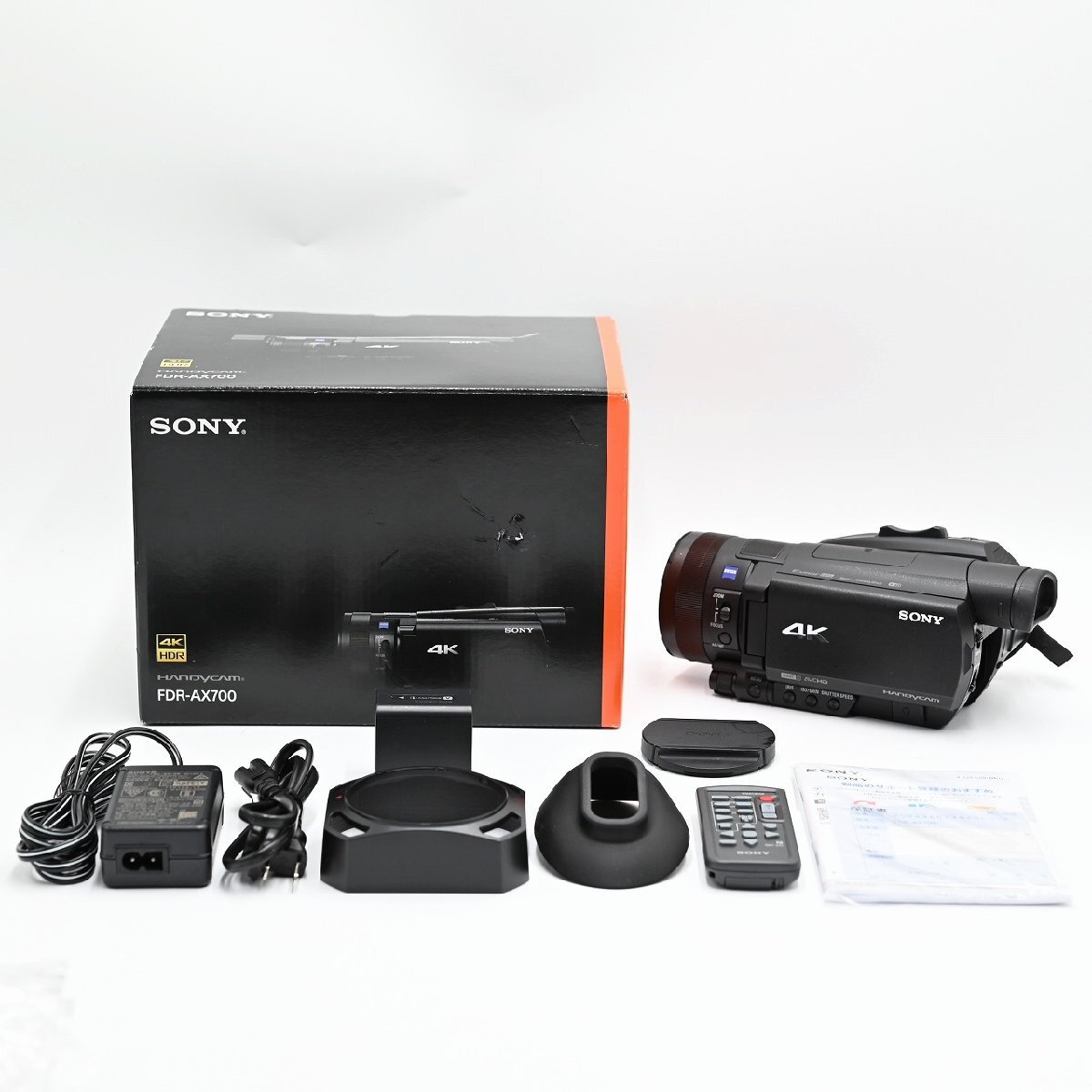 ソニー SONY 4K ビデオカメラ Handycam FDR-AX700 ブラック ビデオカメラ_画像1