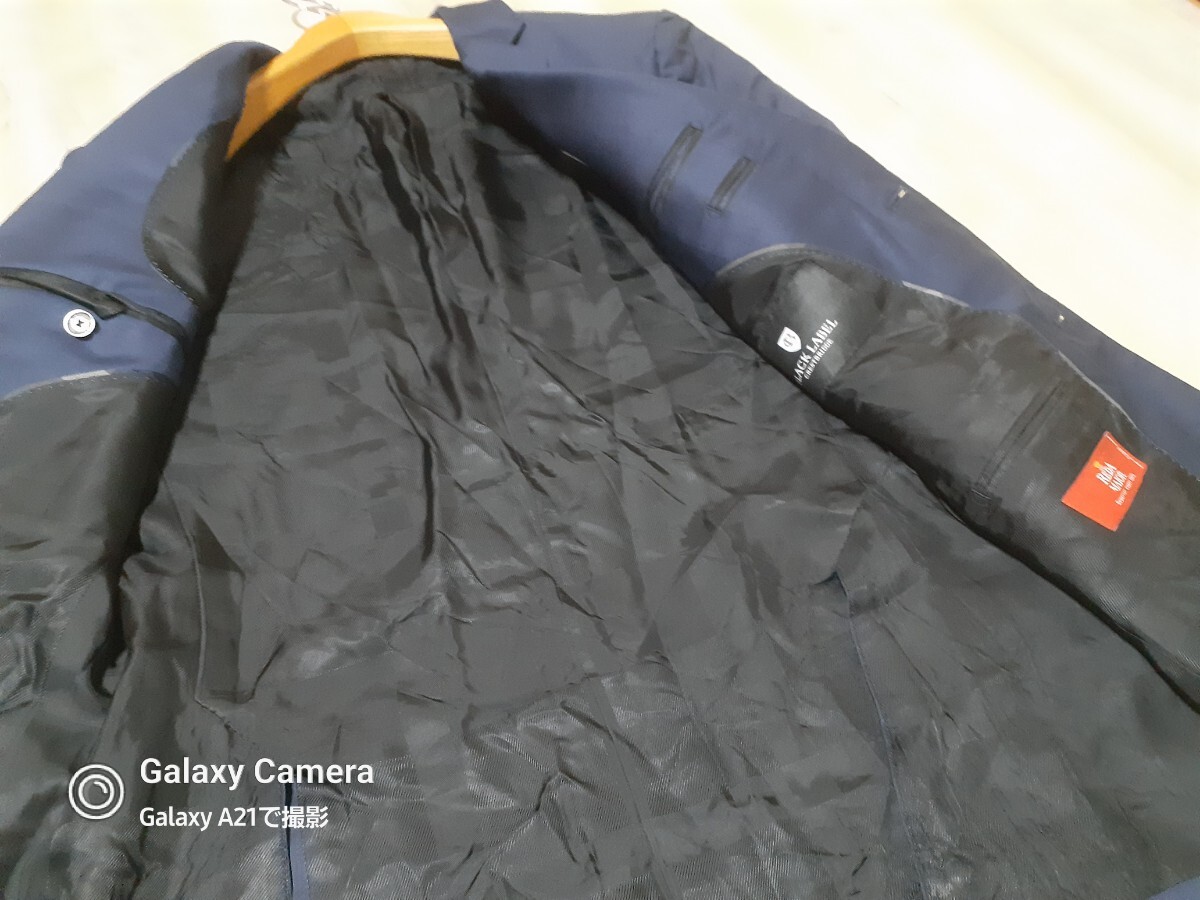 ブラックレーベルクレストブリッジ 三陽商会 日本製 羊毛3ピース スーツ 上下セットアップ 40L ネイビー BLACK LABEL CRESTBRIDGE の画像6