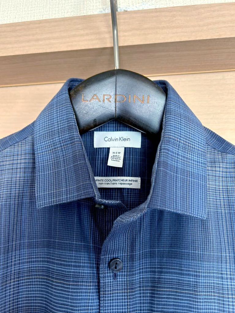 【試着程度】Calvin Klein/カルバン・クライン カッタウェイカラードレスシャツXS（M位） 1.8万円位の画像1