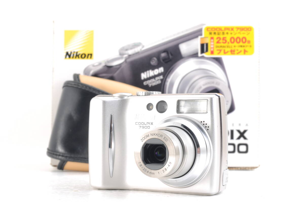 動作品 ニコン Nikon COOLPIX E7900 クールピクス コンパクトデジタルカメラ 箱 ケース付 管GG2629_画像1