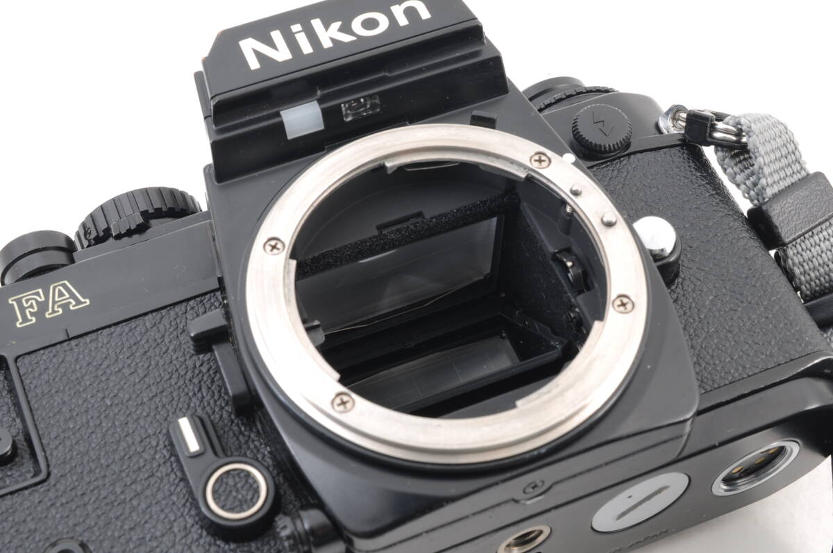 動作品 ニコン Nikon FA ボディ 黒 ブラック MF 一眼レフ フィルムカメラ 管GG2613_画像9