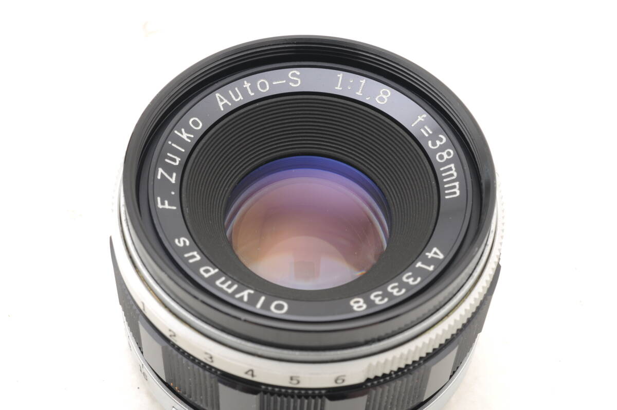 動作品 オリンパス OLYMPUS PEN-FT レンズ F.Zuiko Auto-s 38mm f1.8 MF 一眼レフ フィルムカメラ 管GG2710の画像9