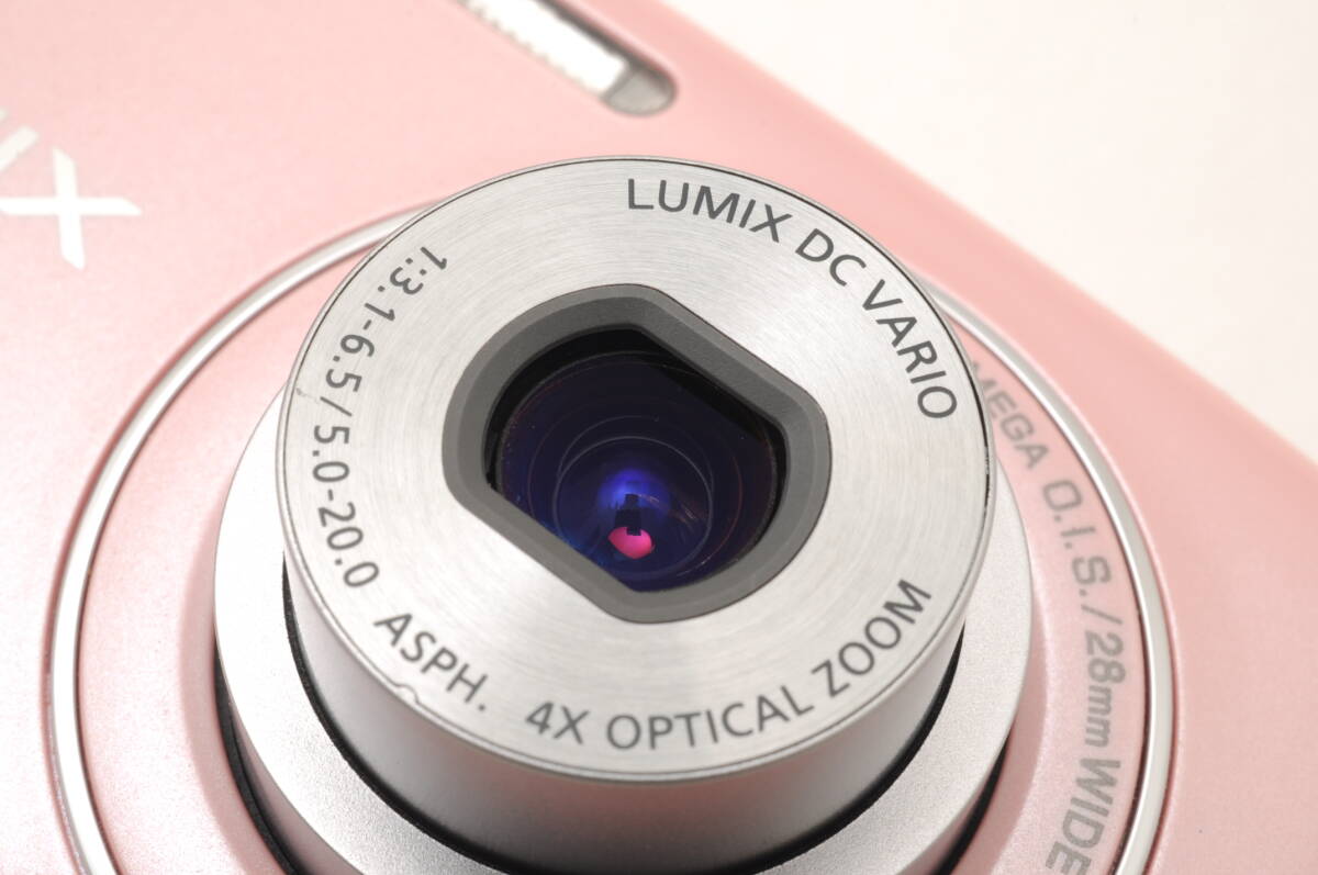 動作品 パナソニック Panasonic LUMIX DMC-S1 ルミックス ピンク コンパクトデジタルカメラ 充電器付 管GG2830の画像10
