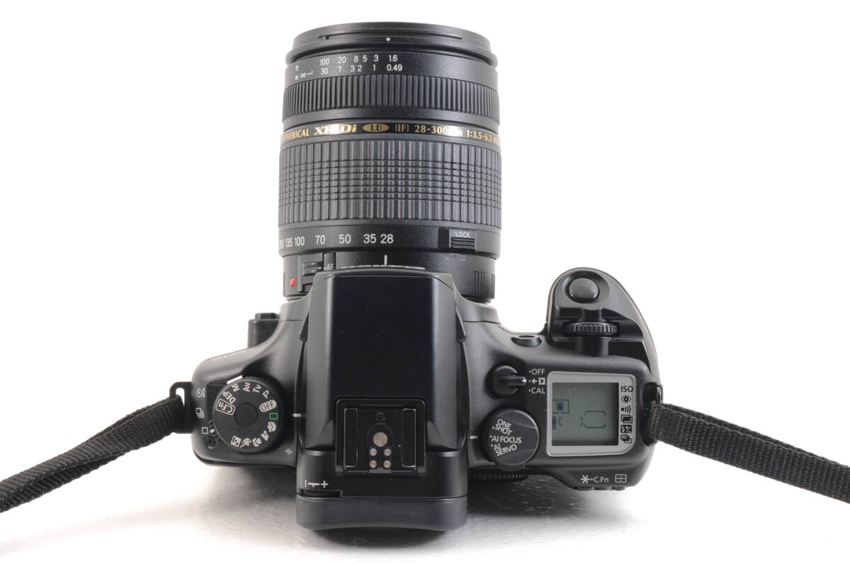 動作品 キャノン Canon EOS 7 イオス レンズ TAMRON 28-300mm f3.5-6.3 XR Di LD AF 一眼レフ フィルムカメラ フード付 管GG2922_画像6