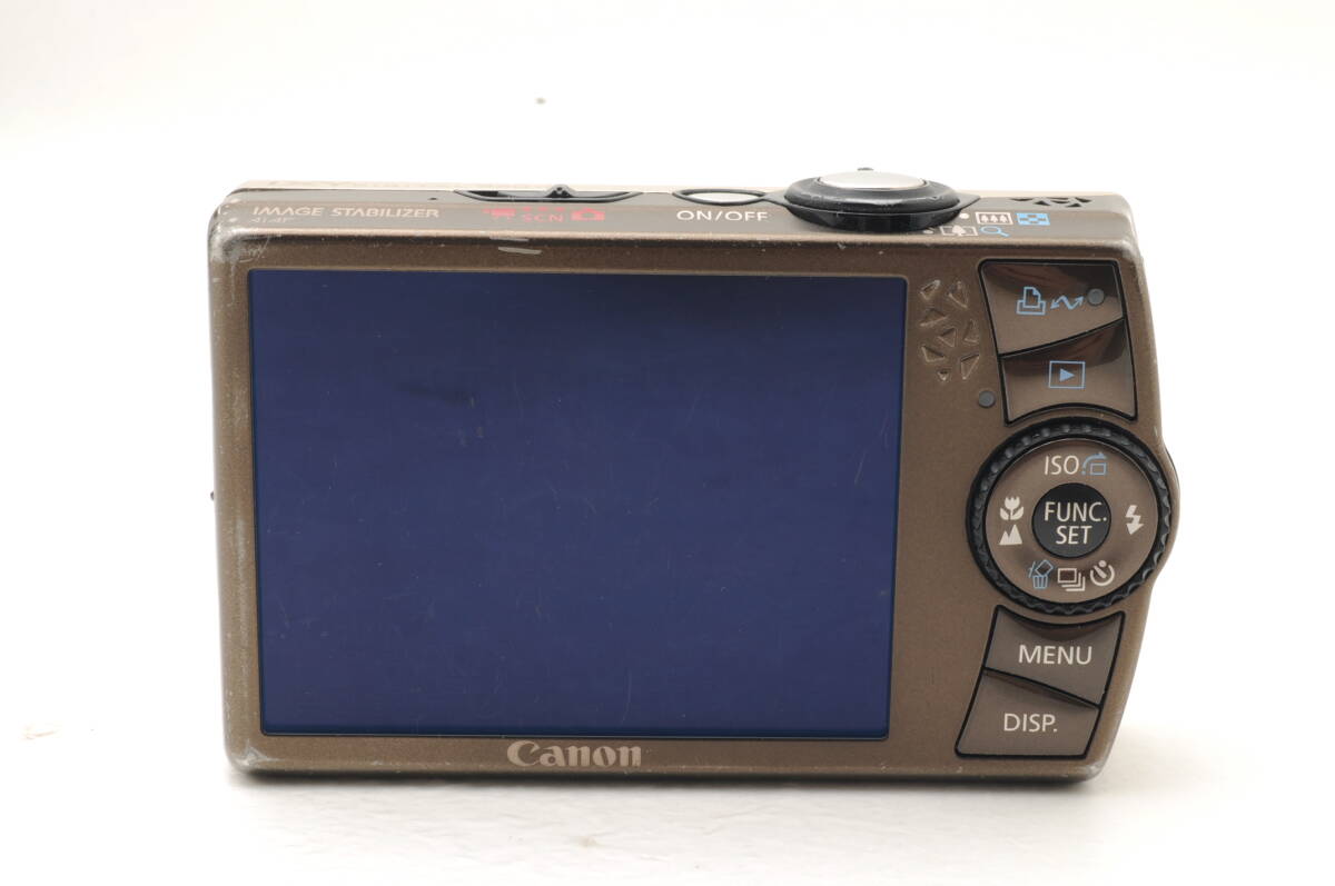 動作品 キャノン Canon IXY DIGITAL 920 IS ゴールド コンパクトデジタルカメラ 取説 充電器付 管GG2934_画像7