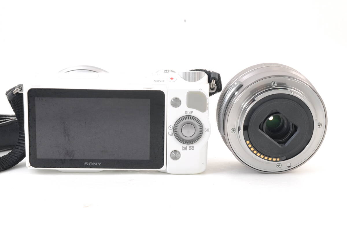 動作品 ソニー SONY α NEX-5T レンズ 16-50mm f3.5-5.6 PZ OSS SELP1650 白 ホワイト ミラーレス一眼カメラ 管GG2938_画像7