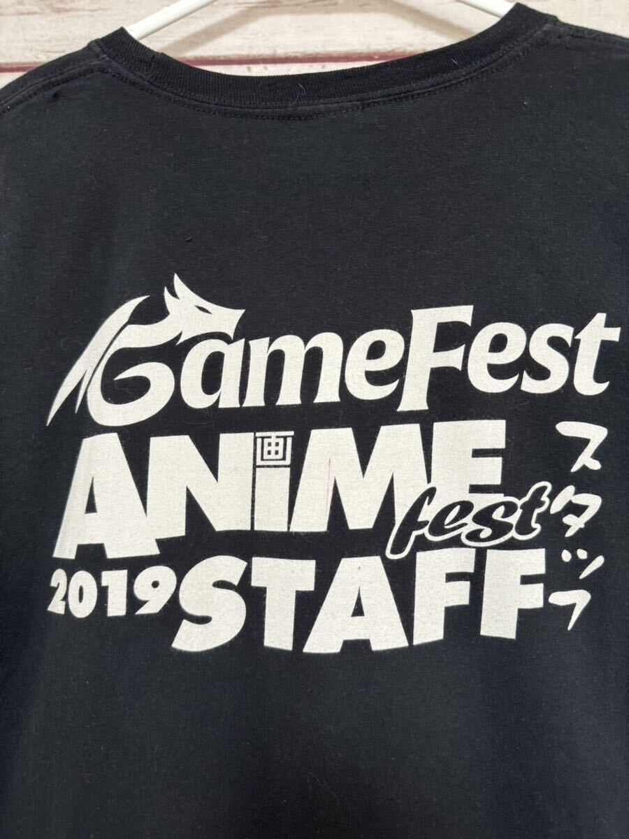 アメリカ　アニメフェス　2019 ギルダン　古着　Tシャツ　AnimeFest