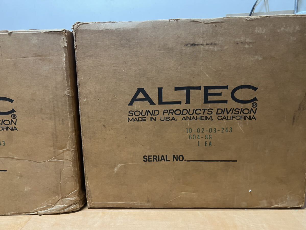 アルテック 604-8G スピーカー 元箱付きALTEC アルテック の画像8