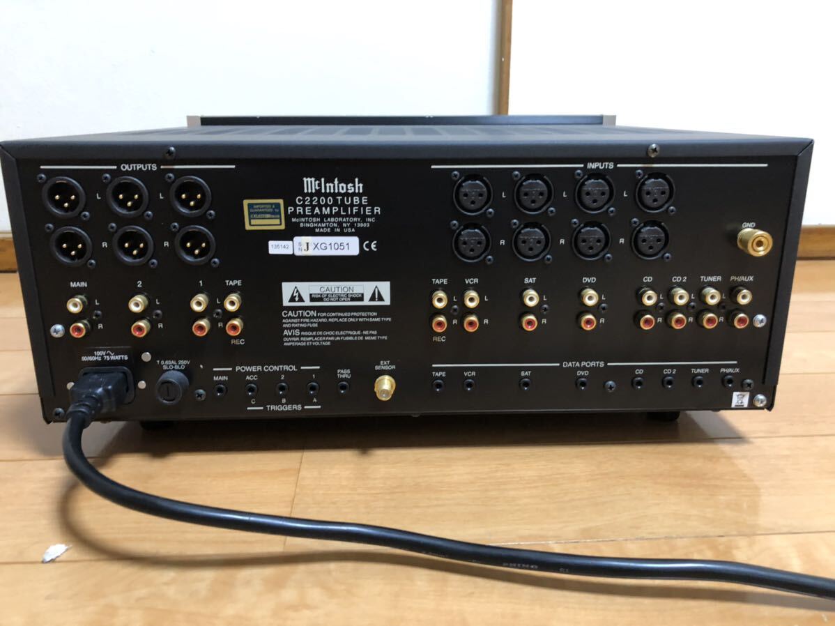 McIntosh プリメインアンプ マッキントッシュ C2200元箱付属_画像7