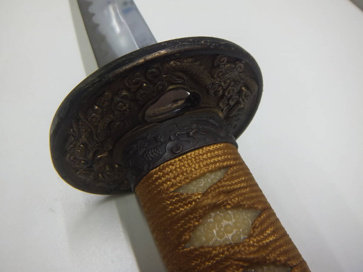 骨董祭 刀祭 模造刀 2本セット 日本刀 打刀 脇差 自宅長期保管品 傷、汚れ有の画像8