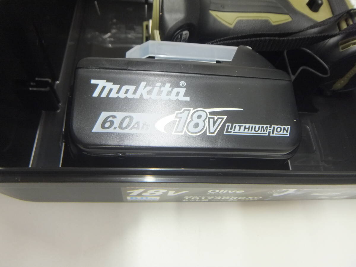 工具祭 未使用 欠品有 makita マキタ 充電式インパクトドライバ TD173DRGXO ※バッテリ1個の画像4