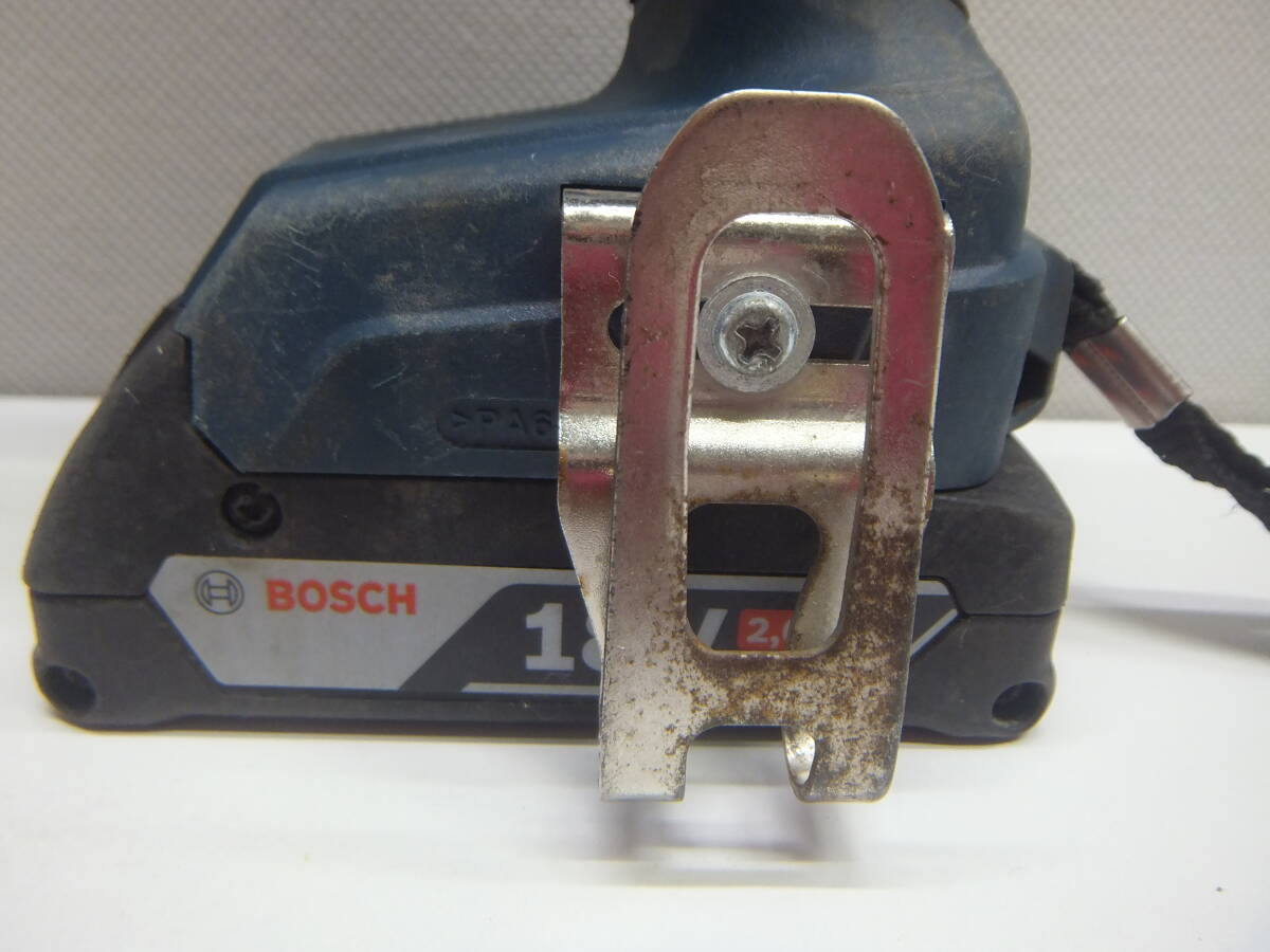 工具祭 BOCSH ボッシュ コードレスインパクトドライバ GDR 18V-160 充電器 バッテリ2個 中古 稼動確認の画像4