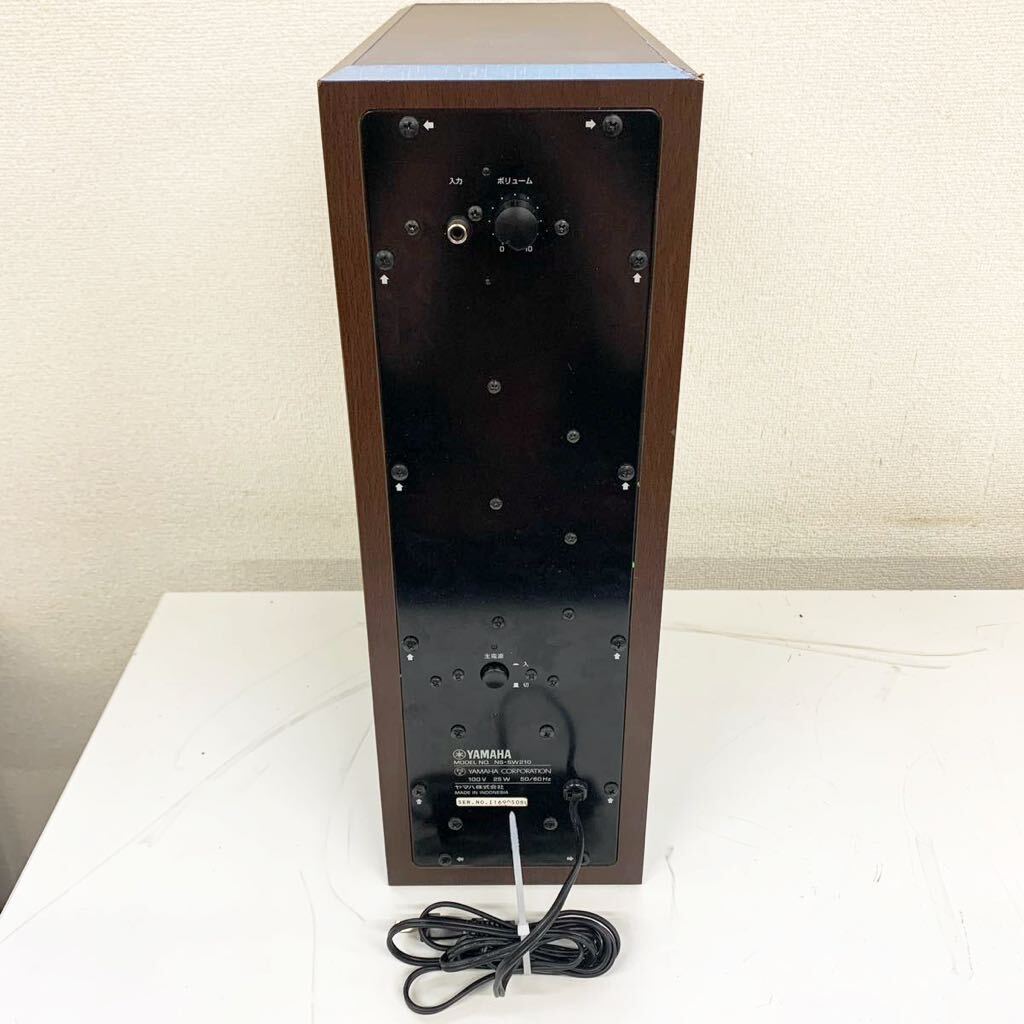 [Ia-2] YAMAHA NS-SW210 сабвуфер Yamaha звуковая аппаратура выход звука подтверждено царапина . загрязнения есть 1715-23