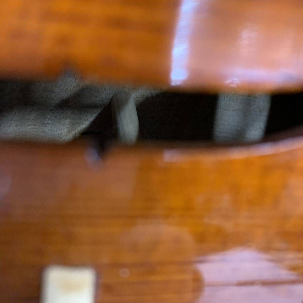 【P-2】 名称不明 バイオリン ファスナー破損 キズあり 汚れあり 中古品 1394-45の画像5