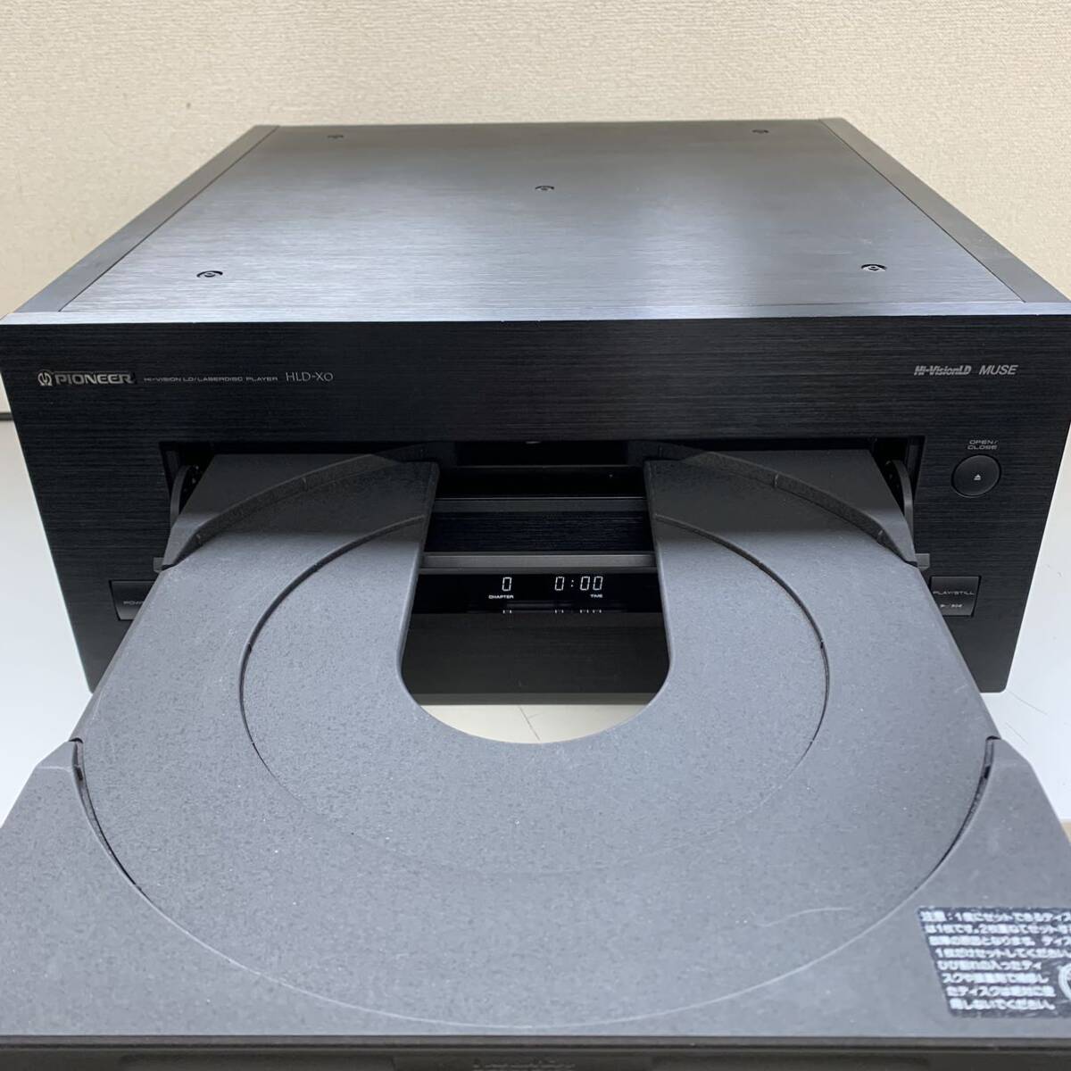 【直接引取り限定】 Pioneer HLD-XO LDプレイヤー パイオニア Laser Disc Hi-Vision System レーザーディスク 元箱付き Dr 1599-95の画像4