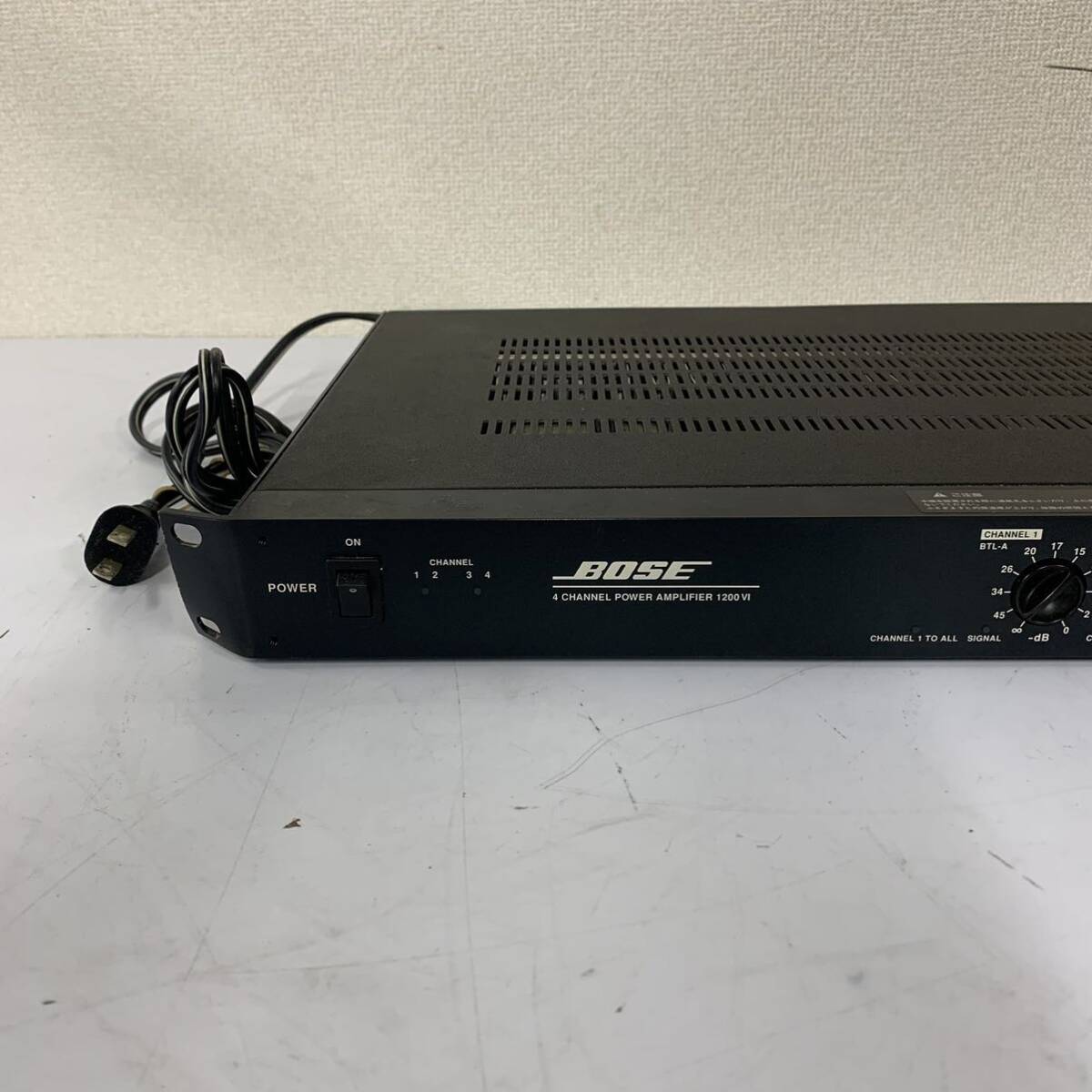 [B-3] Bose 1200 VI power amplifier operation verification settled rack mount part deformation dirt equipped scratch equipped bow z secondhand goods 1620-16