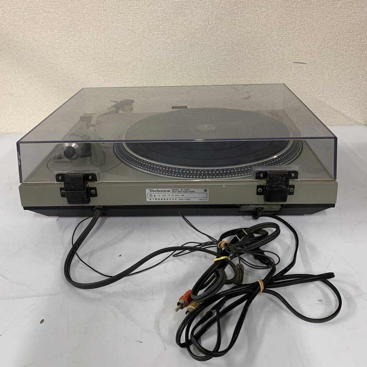 Jb-4】 Technics SL-1500 レコードプレーヤー 動作確認済 キズ Jb-4】 Technics SL-1500 レコードプレーヤー 動作確認済 キズ