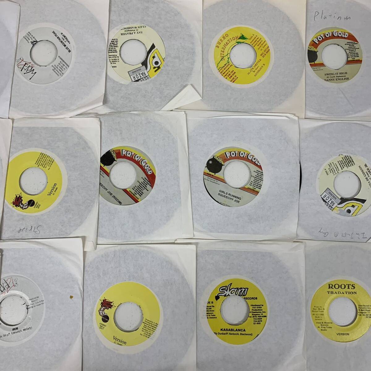 【Ic-2】 レコードまとめ ２ 500枚 ジャマイカ盤 ドーナツ ダブ ダンスホール EP 1718-2の画像4