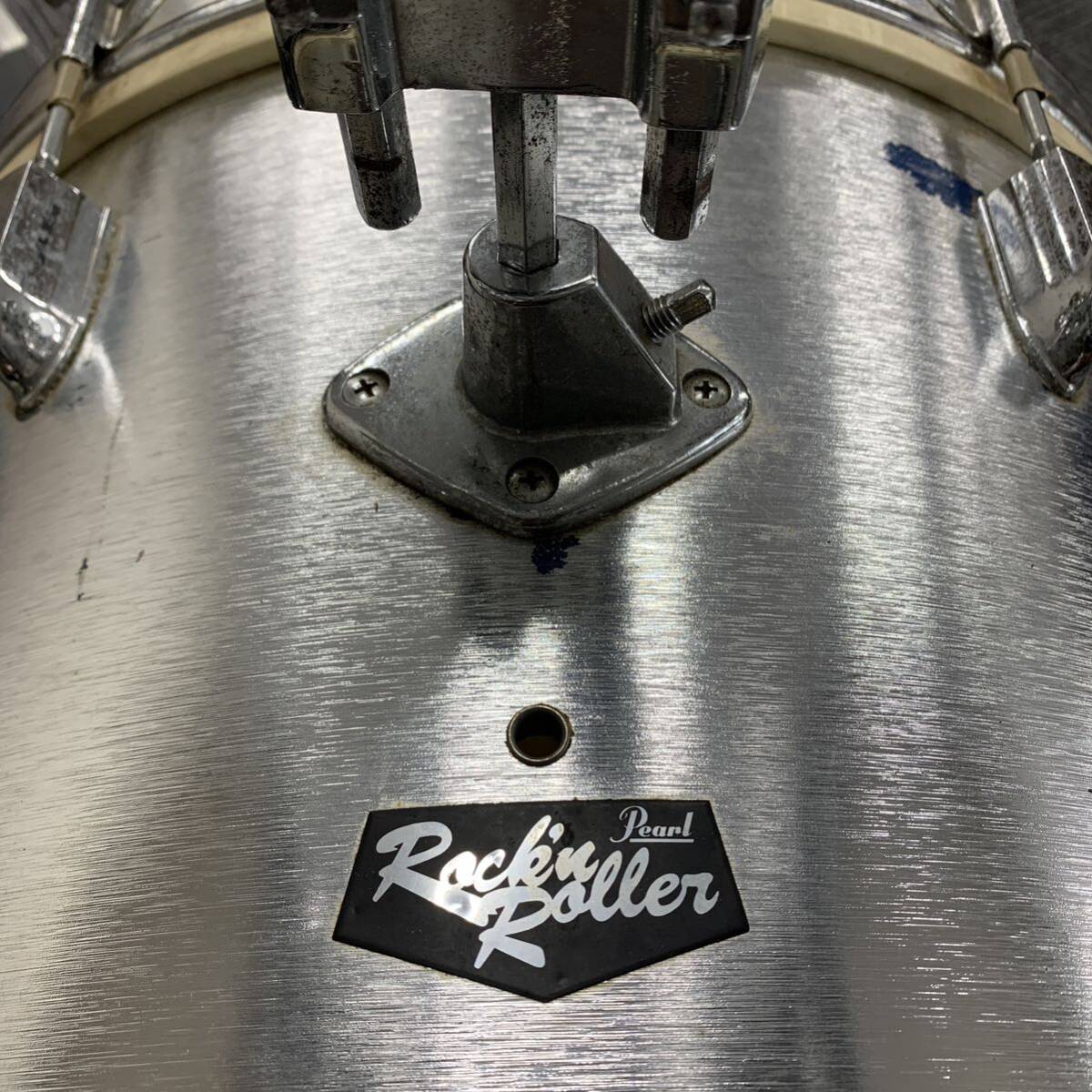 【直接引取り限定】 Pearl Rock n roller ドラムセット パール 格安セット スタンド、シンバル付き 傷汚れ多数 現状品 Dr 1403-7の画像10