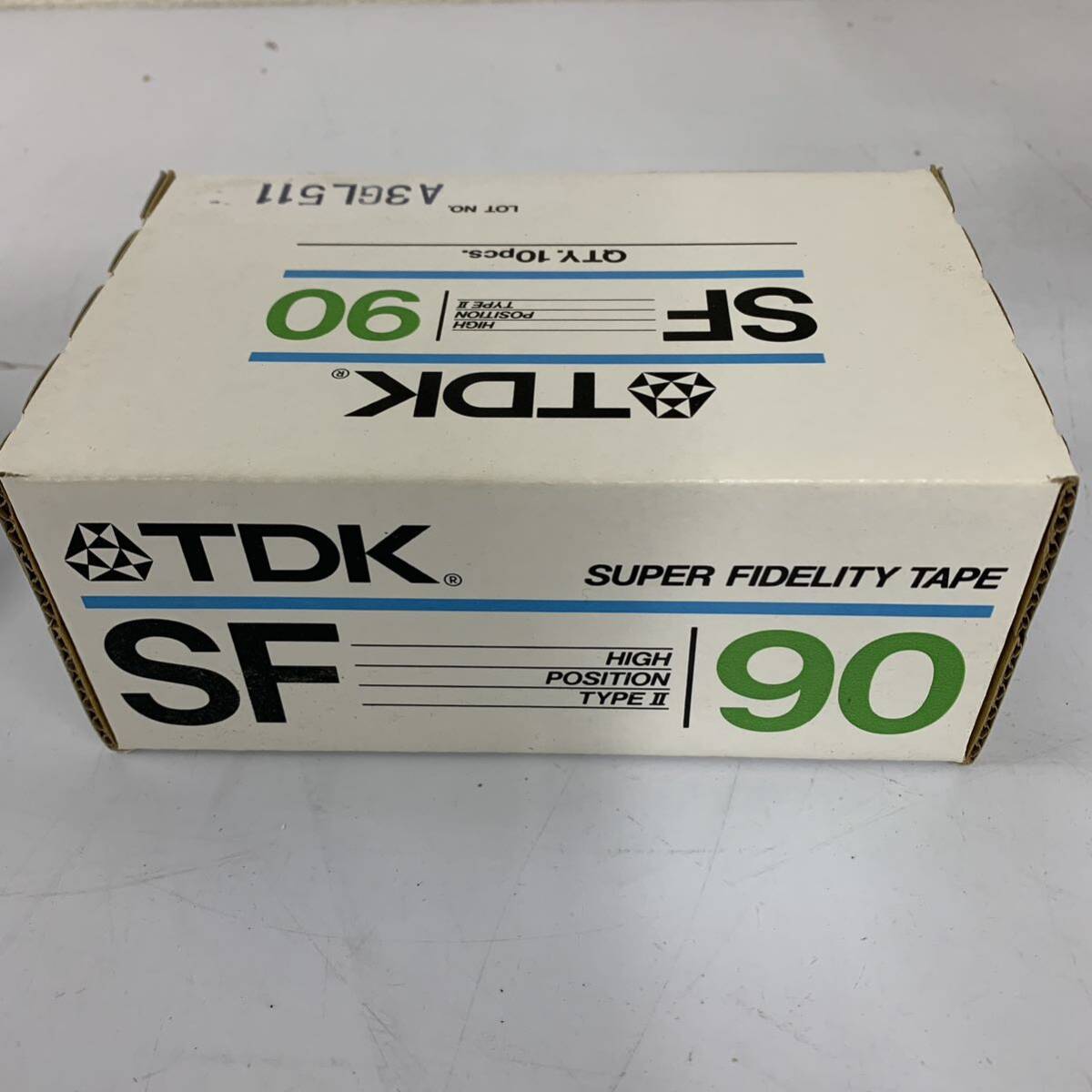 [A-2] Tdk SF 90 ② cassette unopened 10 pcs set HIGH POSITION TYPE Ⅱ Hi Posi 1745-1