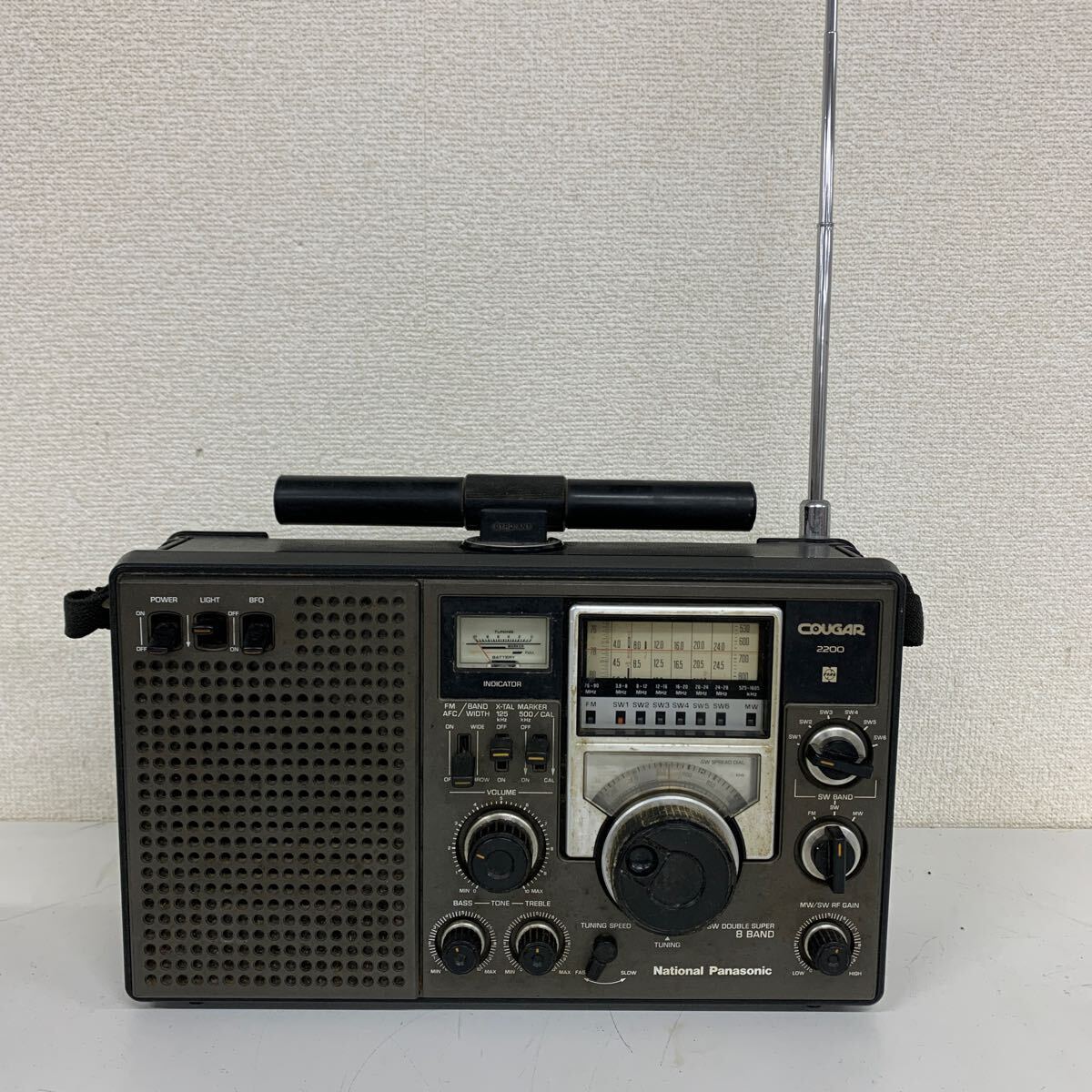 【A-4】 National Cougar 2200 トランシーバー RF-2200 バンドラジオ FM-AM ナショナル クーガー Panasonic 1542-12の画像1