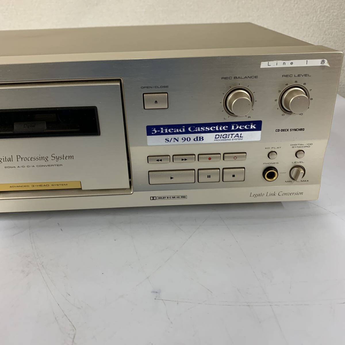 【L-1】 Pioneer T-D7 カセットデッキ 動作確認済 キズあり パイオニア 中古品 1753-42の画像2