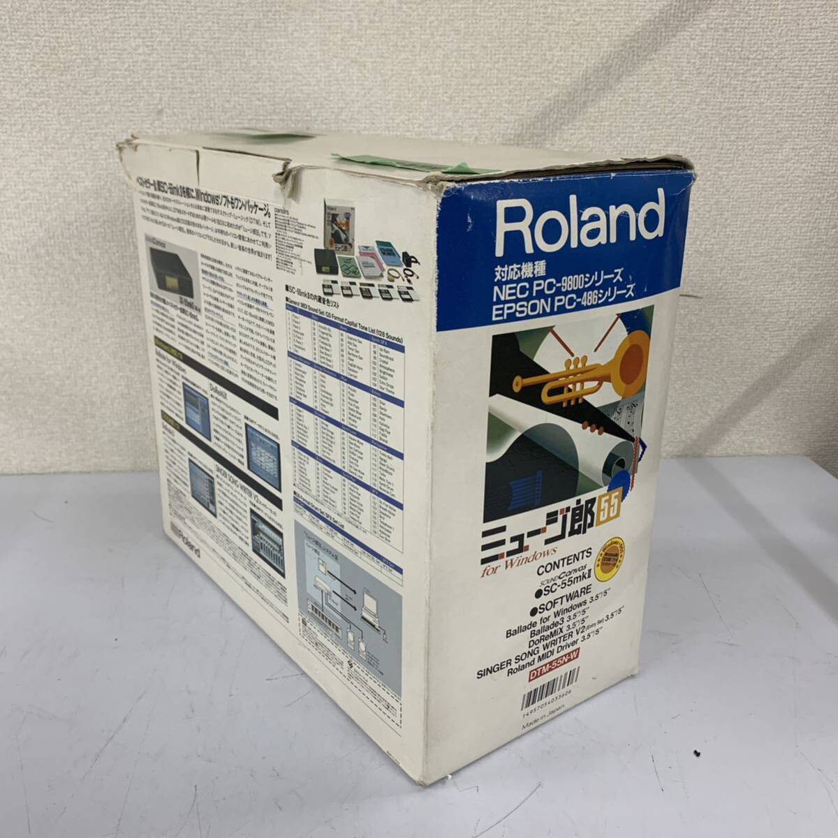 【B-3】 Roland SC-55mkⅡ 音源モジュール 通電確認済 元箱付 付属品付 キズあり 汚れあり ローランド 中古品 484-11_画像10