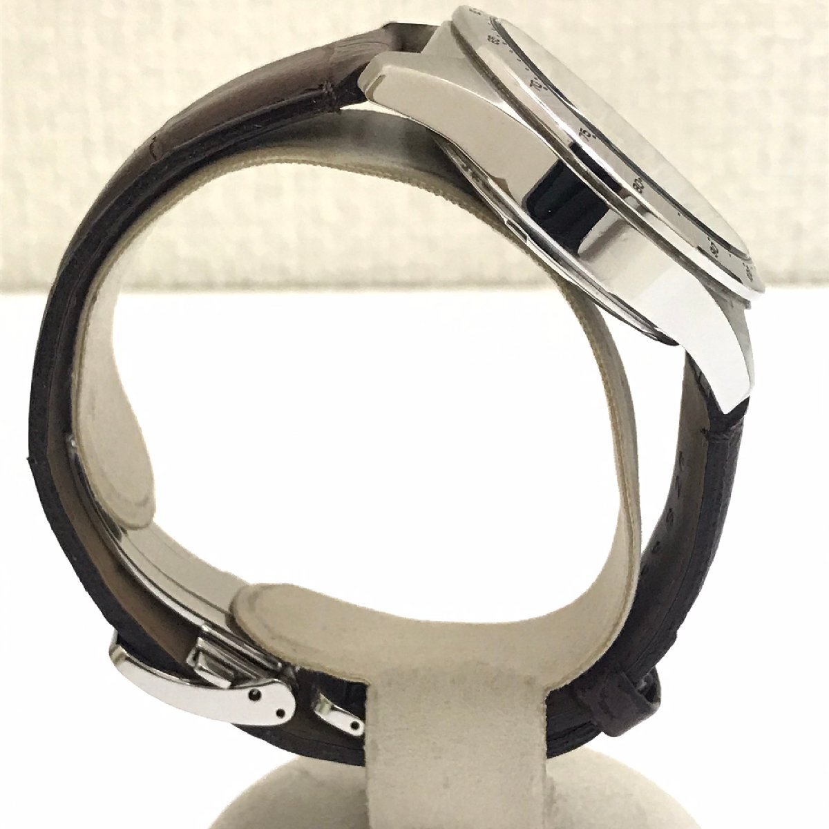 中古品 稼働品 セイコー SEIKO 腕時計 スピリット クロノグラフ 8T63-00D0 グリーン文字盤 デイト付き クオーツ 電池式 質屋出品の画像4