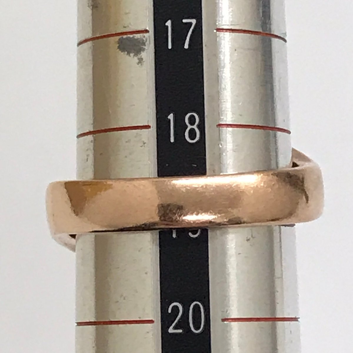 中古品 Leda Silma レダシルマ Ge K10 指輪 リング ダイヤ0.03ct 重量7.8g サイズ19号 金投資 質屋出品