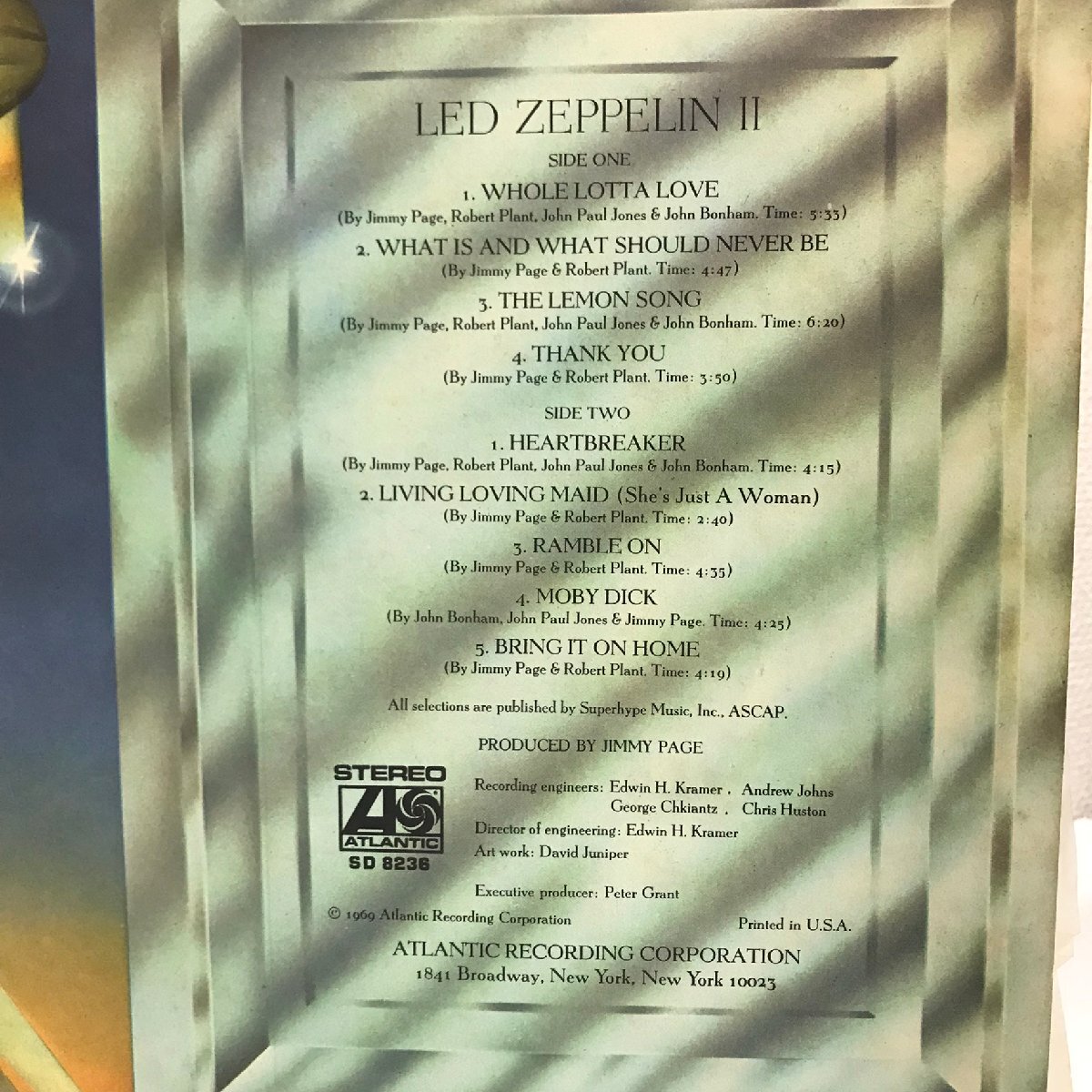 中古品 現状渡し Led Zeppelin レッドツェッペリン Led ZeppelinⅡ LPレコード ※動作未確認 質屋出品の画像4